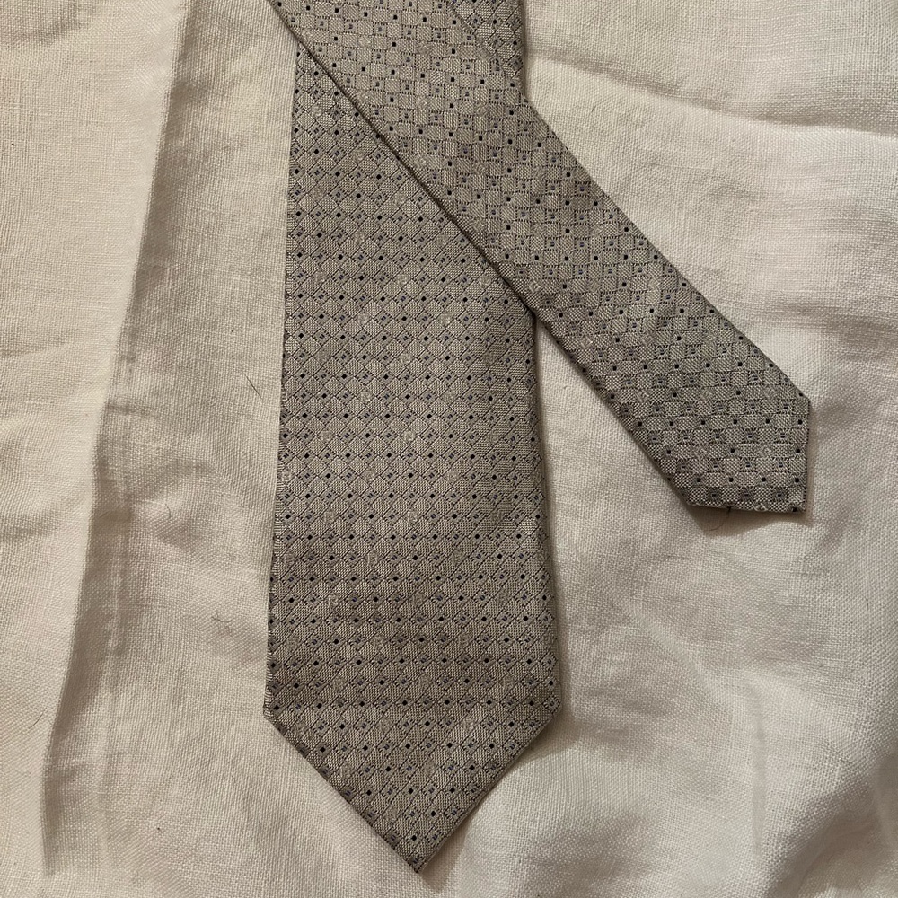 Silver Fendi tie
